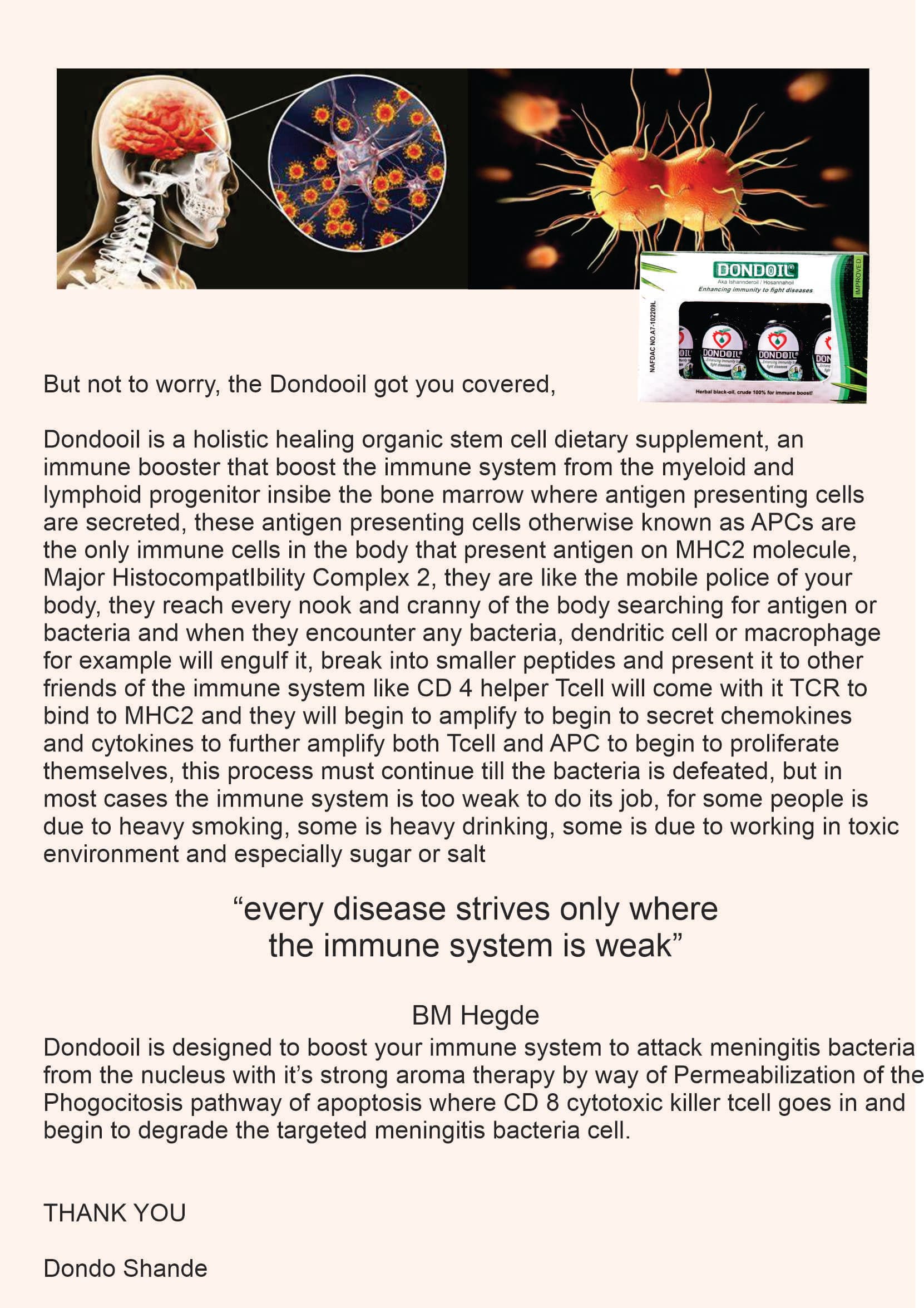 DONDOOIL Meningitis Prevention